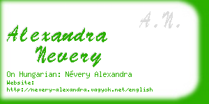 alexandra nevery business card